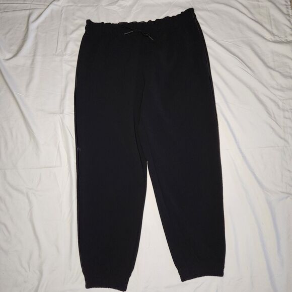 Athleta Womens 12 Metropolis Joggers Drawstring w/ Back Zipper Pocket Black - Picture 1 of 14